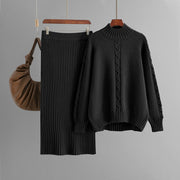 Long Sleeve Thread Fashion Skirt Suit Women