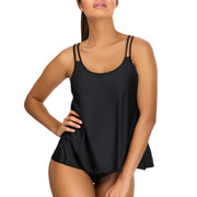 Split Swimsuit Unlined Top New Female Halter Bikini