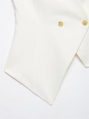 Summer V-neck Wear Asymmetric Vest