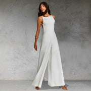 Women’s Sleeveless Wide-Leg Jumpsuit – Spring/Summer One-Piece
