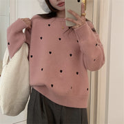 Women’s Crew Neck Pullover Sweater – Soft, Loose Fit for Autumn/Winter