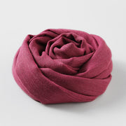 Artistic Sunscreen Solid Color Cotton And Linen Scarf 1111