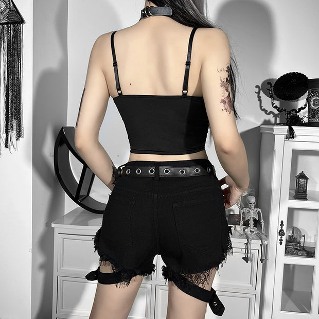 Women's New Lace Back Strappy Vest Women