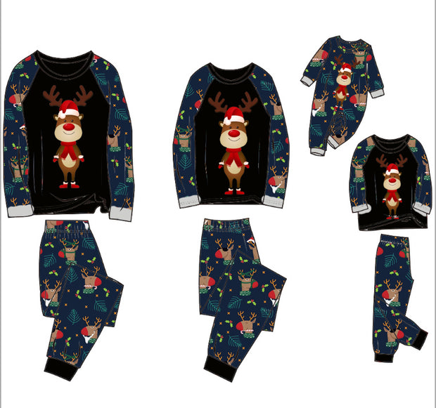 Family Pajamas Suit Baby Christmas Parent-child Pajamas 1111