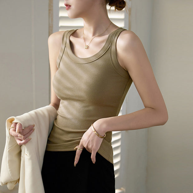 Women’s Cotton Spaghetti-Strap Slip – Anti-Exposure Bra Cover