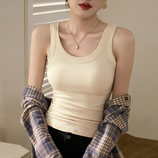 Women’s Cotton Spaghetti-Strap Slip – Anti-Exposure Bra Cover