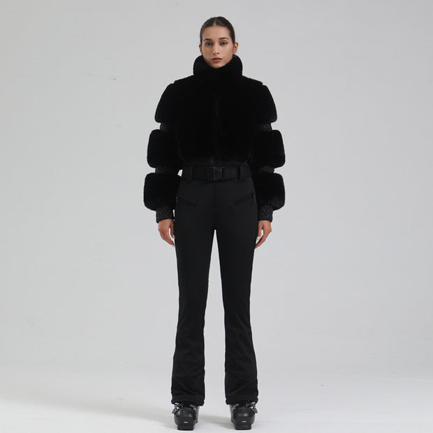 Winter Ski One-piece Female Windproof Thickening