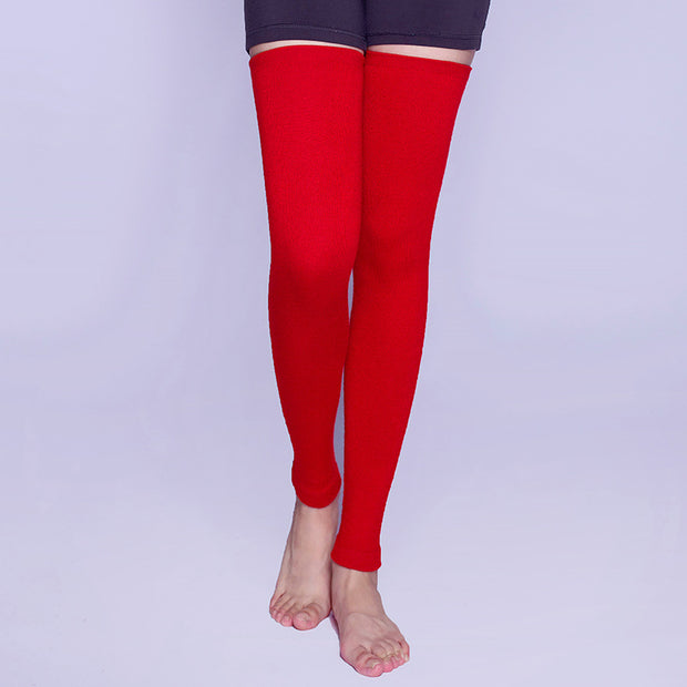 Autumn And Winter Wool Kneecap Leggings Lengthened Slim Fit Warm