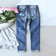 Halloween Printed Water Washed Hole Loose Wide Leg Jeans