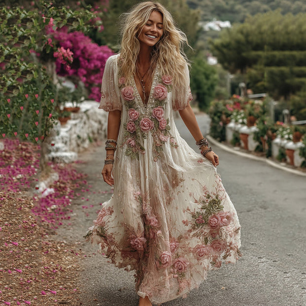 Creative Totem Women's Printed Wear Summer Dress 1111
