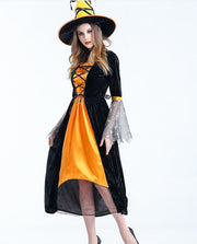 Women Scary Witch Costumes Adult Sorceress Cosplay Costume For Halloween Carnival Fancy Dress Women Magic Moment Costume 1111