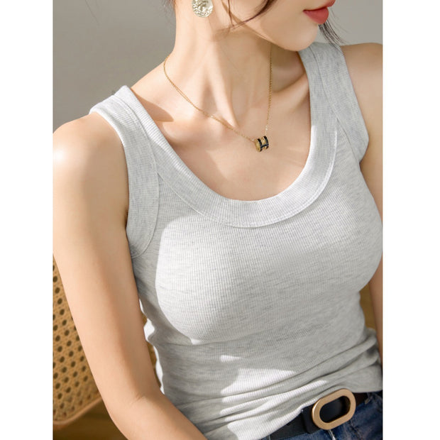 Women’s Cotton Spaghetti-Strap Slip – Anti-Exposure Bra Cover