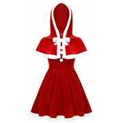 Women's Costumes Hooded Cape Christmas Party 1111