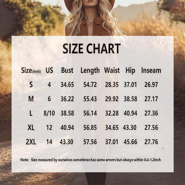 Women’s Western Fringe Jumpsuit – Sleeveless Wide-Leg Romper