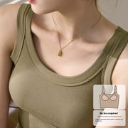 Women’s Cotton Spaghetti-Strap Slip – Anti-Exposure Bra Cover