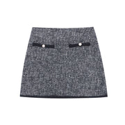 High-end Stylish French Style Classic Style A- Line Temperament Skirt