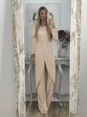 Casual Long Sleeve Two-piece Loose Round Neck