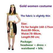 Carnival Party Exotic Cleopatra Cosplay Egyptian Pharaoh Costumes For Men Women Princess Christmas Party Dress 1111