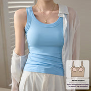 Women’s Cotton Spaghetti-Strap Slip – Anti-Exposure Bra Cover