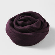 Artistic Sunscreen Solid Color Cotton And Linen Scarf 1111