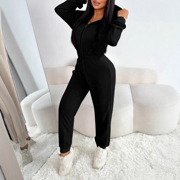 Women's Solid Color Long Sleeve Autumn And Winter Warm