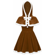 Women's Costumes Hooded Cape Christmas Party 1111
