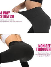Leggings - Cropped High-waisted Print Color Inkjet