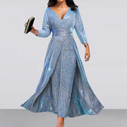 Women’s Strapless Sequin Jumpsuit – Wide-Leg Banquet Outfit