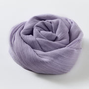 Artistic Sunscreen Solid Color Cotton And Linen Scarf 1111