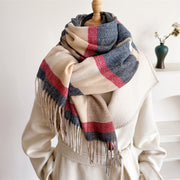Unisex Autumn And Winter All-matching Tassel Scarf 1111