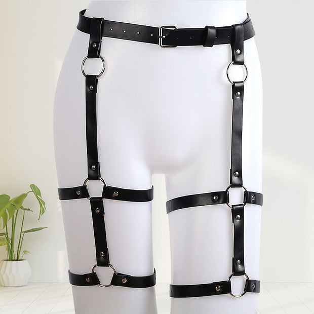 Leather Production Performance Costumes Accessories Set