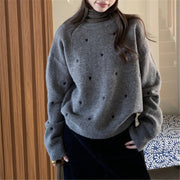 Women’s Crew Neck Pullover Sweater – Soft, Loose Fit for Autumn/Winter