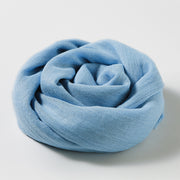 Artistic Sunscreen Solid Color Cotton And Linen Scarf 1111