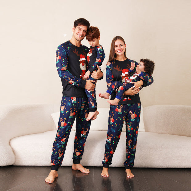 Family Pajamas Suit Baby Christmas Parent-child Pajamas 1111