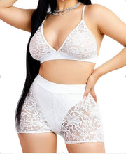 European And American Sexy Black Home Wear Two-piece Set