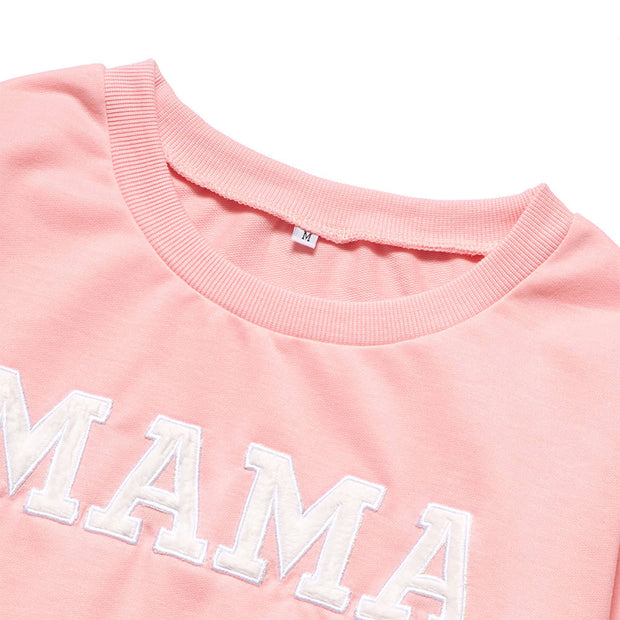 Explosive Letter Printed Sweater Parent-child Sweater