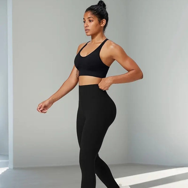 Women's High Waist Hip Lifting And Belly Contracting Yoga Pants