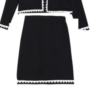 Spring And Autumn Two Piece Set Suit Temperament Women's Hip-wrapped Skirt Slimming