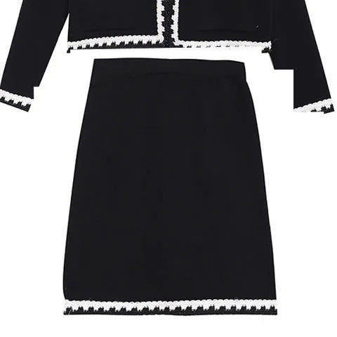 Spring And Autumn Two Piece Set Suit Temperament Women's Hip-wrapped Skirt Slimming