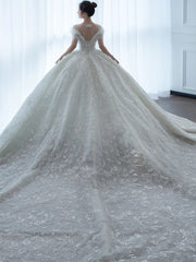 Off Shoulder French Main Wedding Dress 1111