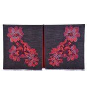 European And American Fashion Jacquard Split Thickened Warm Split Shawl 1111