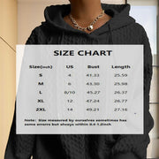 Women’s Ribbed Long Sleeve Hoodie – Loose Fit Drawstring Pullover