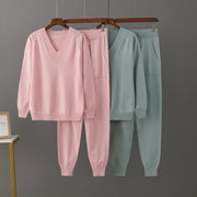 Women's Casual Sweater Harem Pants Suit