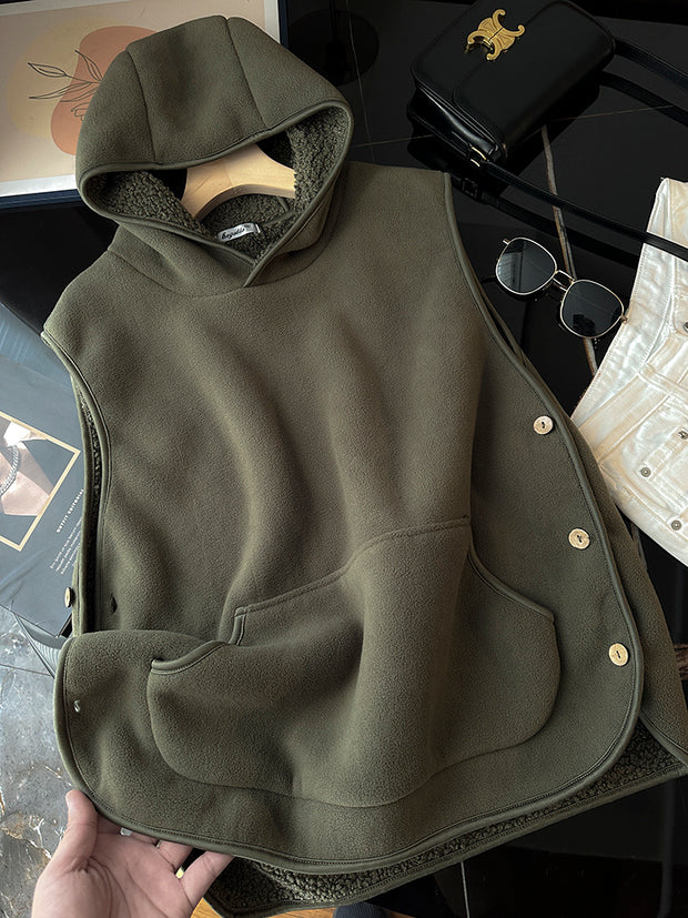 Couple's Lambswool Fleece Vest Warm