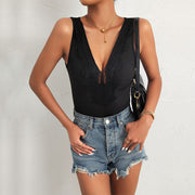 Tight Lace Sleeveless Leotard