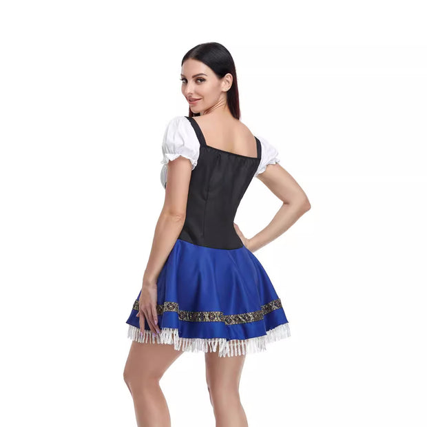 Halloween Maid Uniform Barmaid Dresses 1111