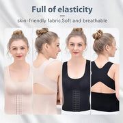 1 Pack Waist Training Women with Breast Pads – Adjustable Hourglass Corset Belt