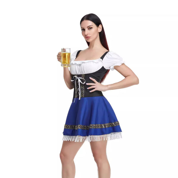 Halloween Maid Uniform Barmaid Dresses 1111