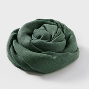 Artistic Sunscreen Solid Color Cotton And Linen Scarf 1111