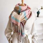 Unisex Autumn And Winter All-matching Tassel Scarf 1111